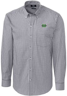 Cutter and Buck Marshall Thundering Herd Mens Charcoal Easy Care Long Sleeve Dress Shirt