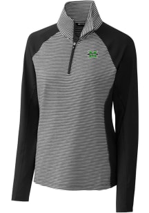 Cutter and Buck Marshall Thundering Herd Womens Black Forge 1/4 Zip Pullover