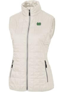 Cutter and Buck Marshall Thundering Herd Womens White Rainier PrimaLoft Vest