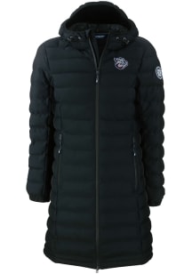 Cutter and Buck Lehigh Valley Ironpigs Womens Black Mission Ridge Repreve Long Heavy Weight Jack..