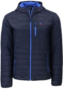 Cutter and Buck Cleveland Browns Mens Navy Blue Americana Rainier PrimaLoft Hooded Filled Jacket