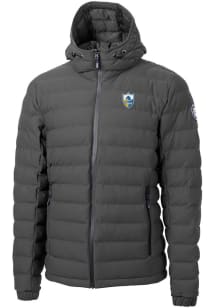 Cutter and Buck Los Angeles Chargers Mens Grey HISTORIC Mission Ridge Repreve Filled Jacket