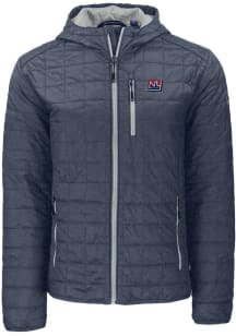 Cutter and Buck New York Giants Mens Grey Historic Rainier PrimaLoft Hooded Filled Jacket