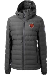 Cutter and Buck Chicago Bears Womens Grey HISTORIC Mission Ridge Repreve Filled Jacket