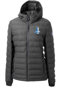 Cutter and Buck Detroit Lions Womens Grey HISTORIC Mission Ridge Repreve Filled Jacket