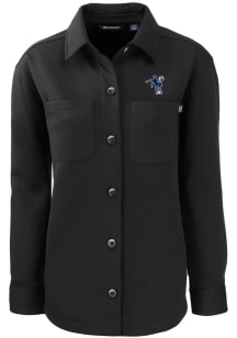 Cutter and Buck Indianapolis Colts Womens Black Historic Roam Shirt Light Weight Jacket