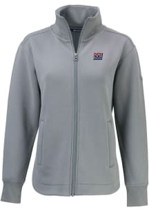 Cutter and Buck New York Giants Womens Grey HISTORIC Roam Light Weight Jacket