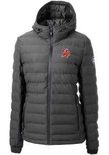 Cutter and Buck Tampa Bay Buccaneers Womens Grey HISTORIC Mission Ridge Repreve Filled Jacket