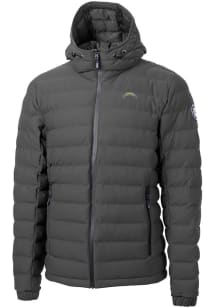 Cutter and Buck Los Angeles Chargers Mens Grey Mission Ridge Repreve Filled Jacket
