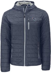 Cutter and Buck Tennessee Titans Mens Grey Rainier PrimaLoft Hooded Filled Jacket