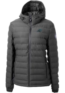 Cutter and Buck Carolina Panthers Womens Grey Mission Ridge Repreve Filled Jacket