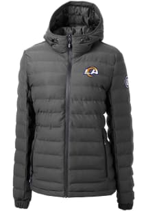 Cutter and Buck Los Angeles Rams Womens Grey Mission Ridge Repreve Filled Jacket