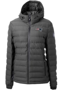 Cutter and Buck New England Patriots Womens Grey Mission Ridge Repreve Filled Jacket