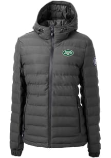 Cutter and Buck New York Jets Womens Grey Mission Ridge Repreve Filled Jacket