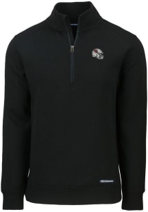 Cutter and Buck Arizona Cardinals Mens Black HELMET Roam Long Sleeve Qtr Zip Pullover
