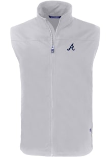 Cutter and Buck Atlanta Braves Big and Tall Grey Charter Mens Vest