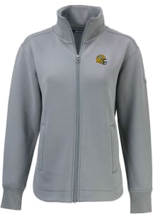 Cutter and Buck Green Bay Packers Womens Grey HELMET Roam Light Weight Jacket