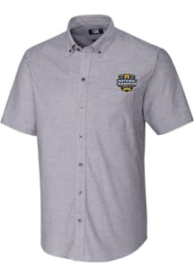 Cutter and Buck Michigan Wolverines Mens Charcoal 2023 College Football National Champions Stret..
