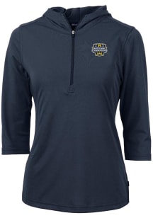 Cutter and Buck Michigan Wolverines Womens Navy Blue 2023 College Football National Champions Vi..