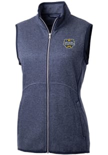 Cutter and Buck Michigan Wolverines Womens Navy Blue 2023 College Football National Champions Ma..