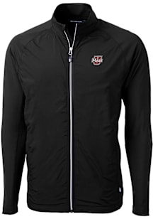 Cutter and Buck Massachusetts Minutemen Mens Black Adapt Eco Big and Tall Light Weight Jacket