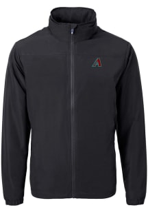 Cutter and Buck Arizona Diamondbacks Mens Black Charter Eco Light Weight Jacket