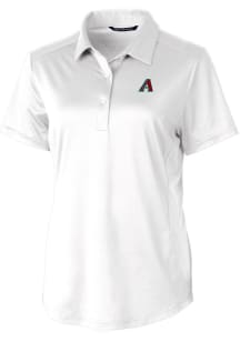 Cutter and Buck Arizona Diamondbacks Womens White Prospect Short Sleeve Polo Shirt