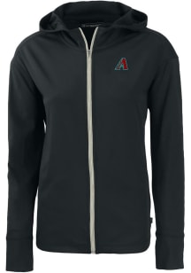 Cutter and Buck Arizona Diamondbacks Womens Black Daybreak Light Weight Jacket