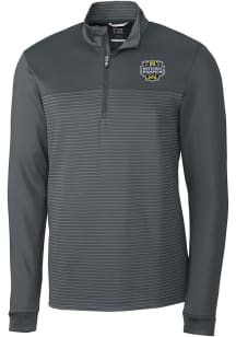 Cutter and Buck Michigan Wolverines Mens Grey 2023 College Football National Champions Traverse ..