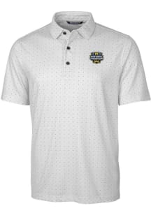 Cutter and Buck Michigan Wolverines Mens Charcoal 2023 College Football National Champions Pike ..