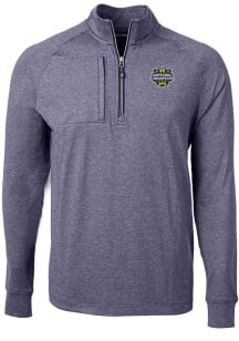 Cutter and Buck Michigan Wolverines Mens Navy Blue 2023 College Football National Champions Adap..