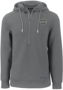 Cutter and Buck Michigan Wolverines Mens Grey 2023 College Football National Champions Roam Long..