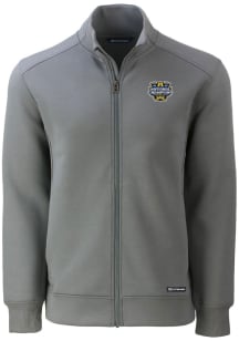 Cutter and Buck Michigan Wolverines Mens Grey 2023 College Football National Champions Roam Ligh..