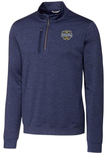 Mens Michigan Wolverines Navy Blue Cutter and Buck 2023 College Football National Champions Stea..