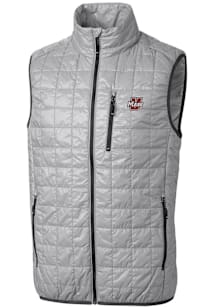 Cutter and Buck Massachusetts Minutemen Big and Tall Grey Rainier PrimaLoft Mens Vest