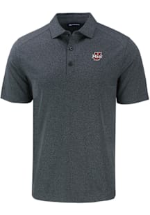 Cutter and Buck Massachusetts Minutemen Mens Black Forge Short Sleeve Polo