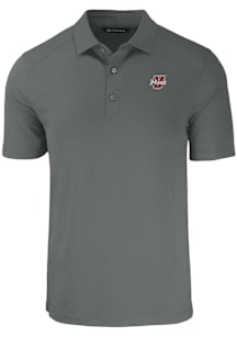 Cutter and Buck Massachusetts Minutemen Mens Grey Forge Short Sleeve Polo