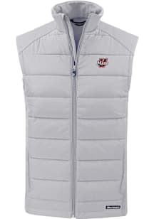Cutter and Buck Massachusetts Minutemen Mens Charcoal Evoke Sleeveless Jacket