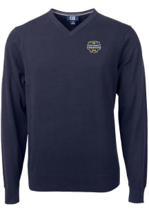 Cutter and Buck Michigan Wolverines Mens Navy Blue 2023 College Football National Champions Lake..