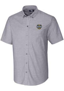 Cutter and Buck Michigan Wolverines Mens Charcoal 2023 College Football National Champions Oxfor..