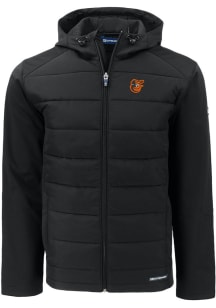 Cutter and Buck Baltimore Orioles Mens Black Evoke Hood Big and Tall Lined Jacket