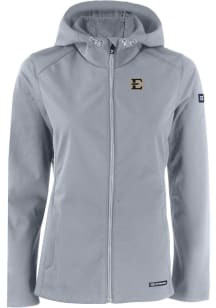 Cutter and Buck East Tennesse State Buccaneers Womens Charcoal Evoke Light Weight Jacket