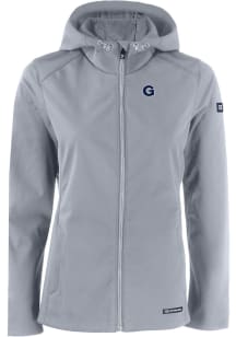 Cutter and Buck Georgetown Hoyas Womens Grey Evoke Light Weight Jacket