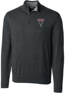 Cutter and Buck Atlanta Falcons Mens Charcoal HISTORIC Lakemont Big and Tall 1/4 Zip Pullover