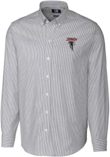 Cutter and Buck Atlanta Falcons Mens Charcoal Historic Stretch Oxford Stripe Big and Tall Dress ..