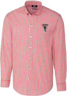 Cutter and Buck Atlanta Falcons Mens Red HISTORIC Easy Care Stretch Big and Tall Dress Shirt