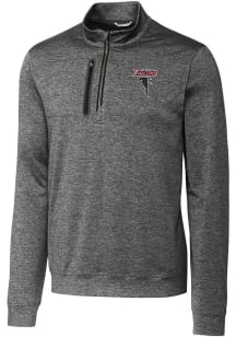 Cutter and Buck Atlanta Falcons Mens Charcoal HISTORIC Stealth Long Sleeve 1/4 Zip Pullover