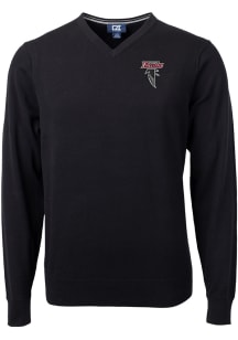 Cutter and Buck Atlanta Falcons Mens Black HISTORIC Lakemont Long Sleeve Sweater