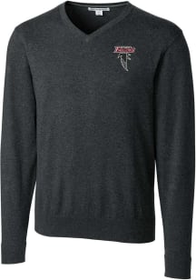 Cutter and Buck Atlanta Falcons Mens Charcoal HISTORIC Lakemont Long Sleeve Sweater