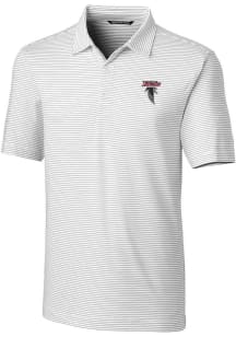 Cutter and Buck Atlanta Falcons Mens White Historic Forge Pencil Stripe Short Sleeve Polo